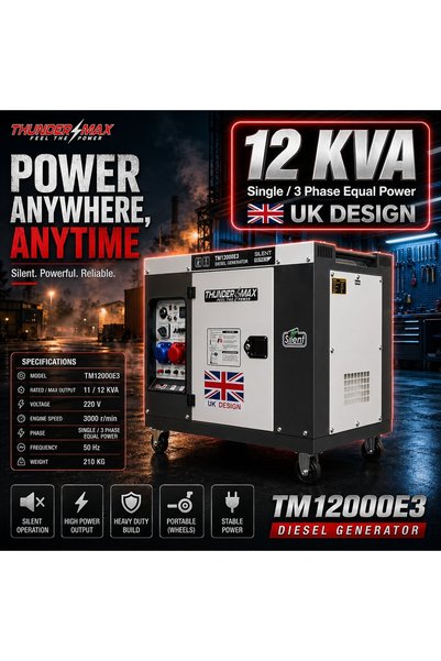 Royalty 12Kw Diesel Engine Generator Both Options 380V & 220V