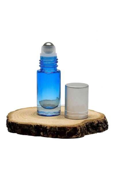 OEM Recipient roll-on cu gradient albastru, capac argintiu metalic, 5ml