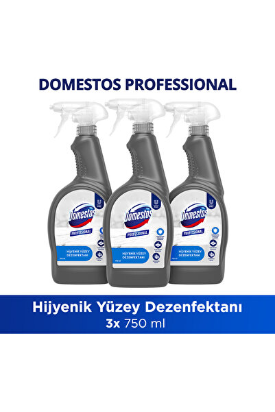 Domestos Professional Hijyenik Yüzey Dezenfektanı 750 ml x3