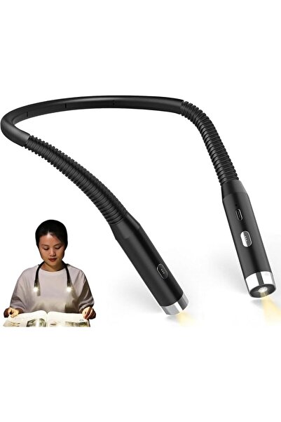 AZONEE Rechargeable Neck Reading Light, Adjustable Book Light with 3 Colors 3...