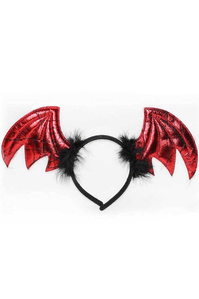 ReilaParty Halloween Red Eared Bat Crown Halloween