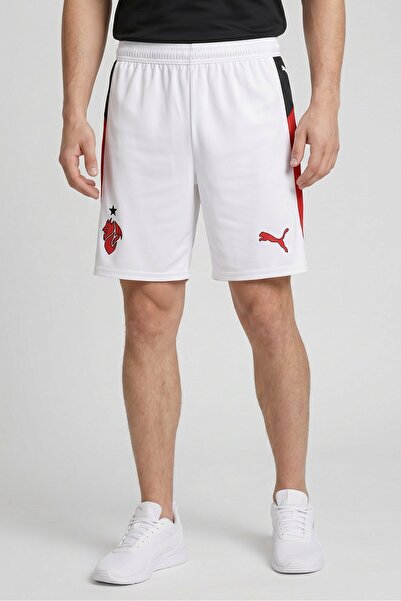 Puma Men Sportswear Fit AC Milan Home Replica Football Shorts, White