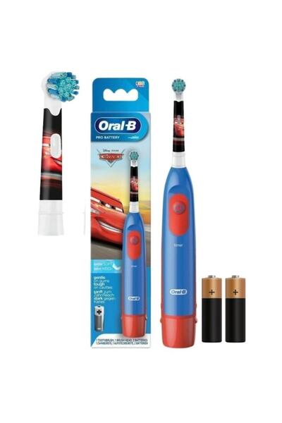 Oral-B Kids Cars Electric Toothbrush, 9600 movements per minute, 2 AA batteri...