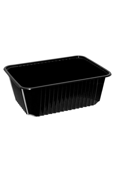 Misavan Cutii meniu Eurobox, PP, negru, 1000ml, 50 buc/set
