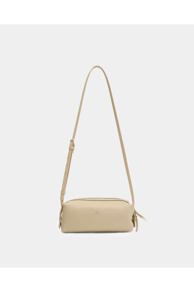 HELMBROOK London Ivy Genuine Leather Daily Use Women's Shoulder Bag - Beige
