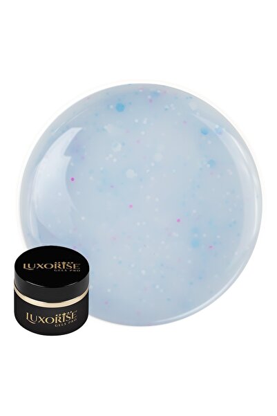 LUXORISE UV Construction Nail Gel Confetti Cake 15ml, Bubblegum Pop