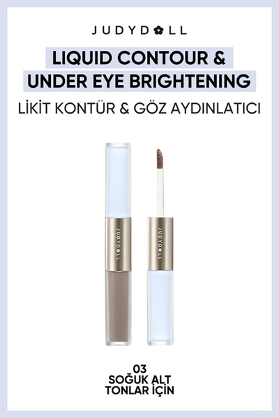 JUDYDOLL Liquid Contour & Under Eye Brightening Duo 03 | Kontür ve Göz Altı A...
