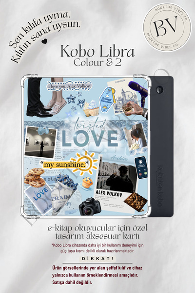 BookTok Vibes Co. Twisted Love Ana Huang Çarpık Aşk Temalı Insert - Kindle ve...