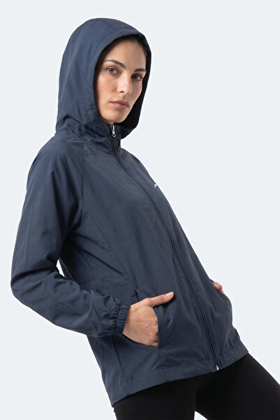 Slazenger RUSTIC Γυναικείο Αντιανεμικό Μπουφάν σε Σκούρο Μπλε