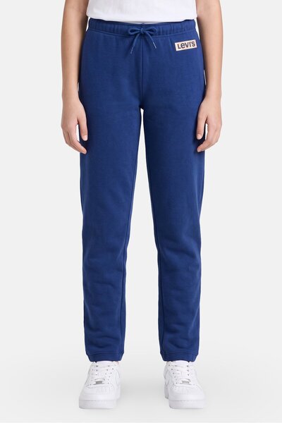 Levi's Kids Girl Brand Logo Jogger Pants, Navy Blue