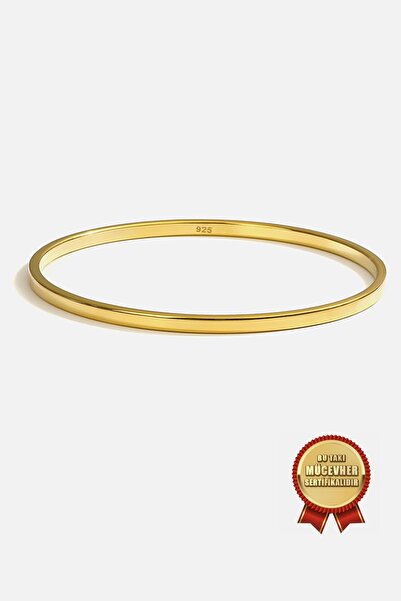 MEKS JEWELS 925 Ayar Gümüş 3 mm Yatırımlık Ray Bilezik