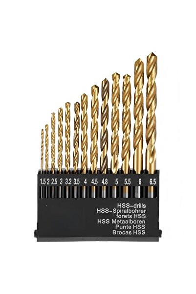 KASTWAVE 13 Pcs Cobalt Drill Bit Set, 1.5mm-6.5mm Jobber Drill Bits, Straight...