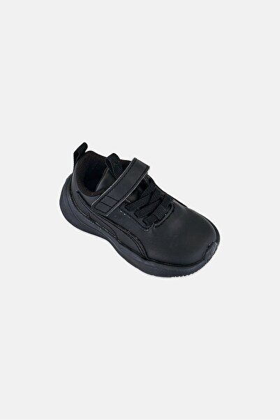 Puma Toddlers Boy Rickie Runner Sl Velcro Closure Running Shoes, Black