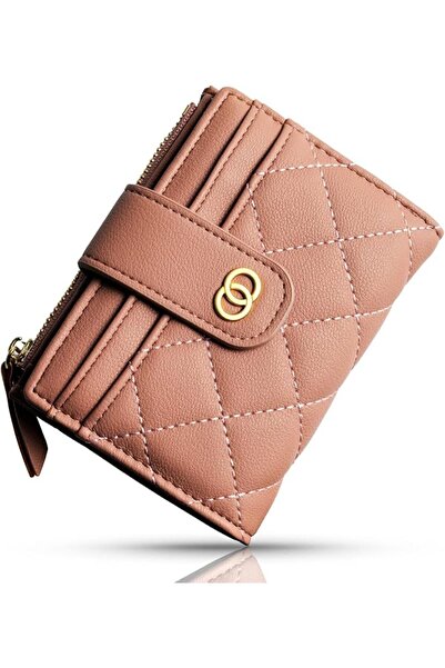Yelajoy Small Wallet for Women Slim Bifold Leather Holder Wallets Zipper Pock...