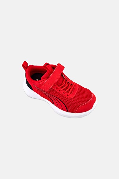 Puma Kids Boy Kruz Proafoam AC Velcro Closure Running Shoes, Red