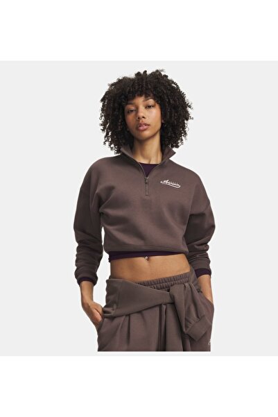 Under Armour Kadın UA Rival Fleece Varsity Yarım Fermuarlı Sweatshirt