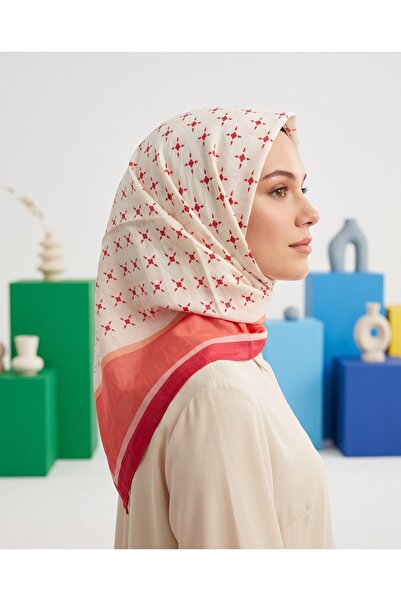 United Colors of Benetton Μπενέτον Φουλάρι Βισκόζης - Σιένα - 1001-019 - Σολομός