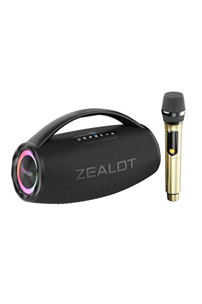 zealot Boxă portabilă rezistentă la apă S97M, 80W. Bluetooth 5.2, Microfon, R...