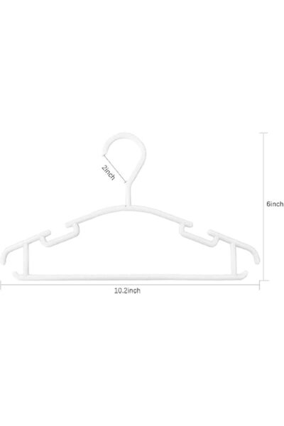 Generic 20pcs Baby Hangers Bulk Toddler Hangers Kids Hangers Plastic Small Hangers for Infant Clothes (Blue)