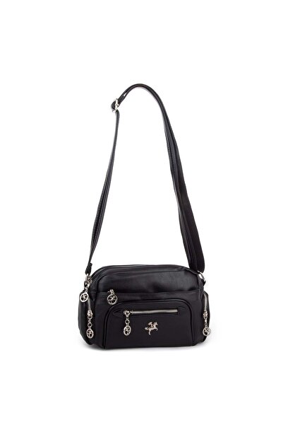Nas Bag Women's Multi-Compartment Daily Crossbody Bag Black Victoria