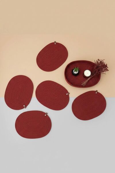 Comfort Craft Set of 6 Oval Vegan American Serving and Multi-Purpose Bread Ba...