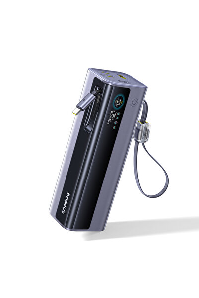 Baseus EnerGeek GR11 25000mAh 200W, QC + PD 1xUSB-A - 3xUSB-C Gri Powerbank T...