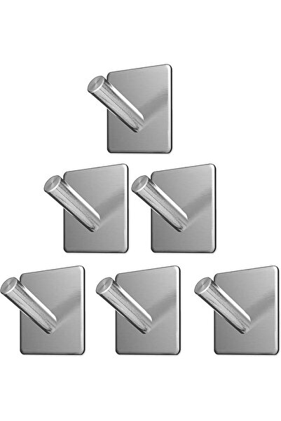 SULFAR Wall Hooks Heavy Duty Adhesive Hooks Stainless Steel Hanger Nail Free ...