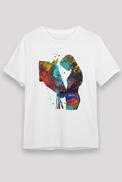 Darkhane Horse White Unisex T-Shirt T-Shirt