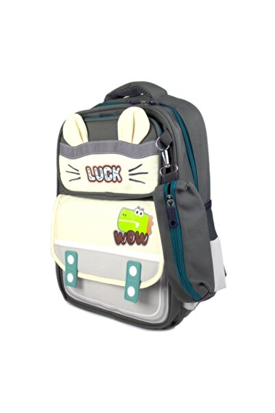 LUCK Rucsac școlar 41x29x16 cm, 3 fermoare, penar inclus - pentru băieți