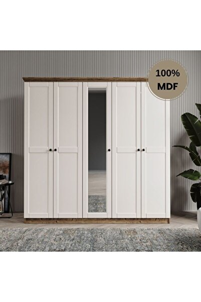 comiet Dali 5 kapılı MDF country gardırop