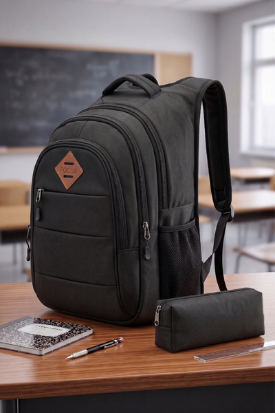 FOCUX City Bag School Bag Backpack with Pen Holder High School Middle School ...