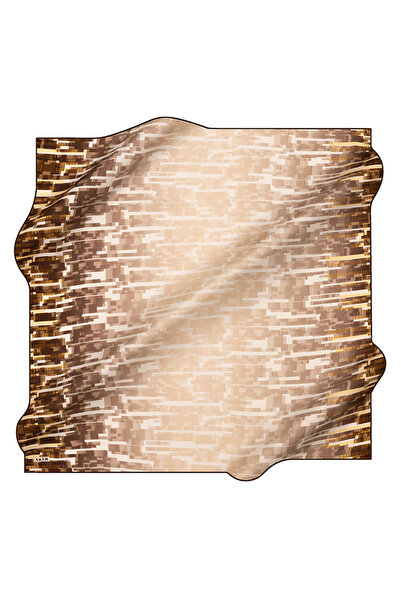 Aker Yellow 90X90 Silk Twill Scarf