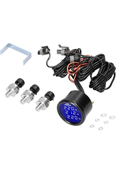 Morelian Outdoor مقياس ضغط الهواء الرقمي الثلاثي من موريليان بشاشة LED، مقياس...