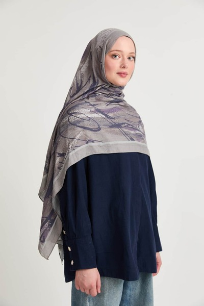 Modakaşmir Canvas Pattern Liva Modal Shawl