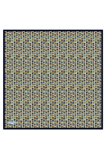 Cacharel Yellow 90X90 Silk Twill Scarf