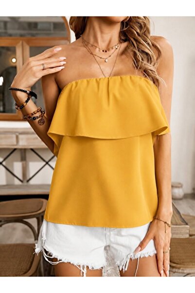 Kokosh moda Γυναικεία μπλούζα Ντουμπάι με ελαστικά βολάν που ανοίγουν από του...