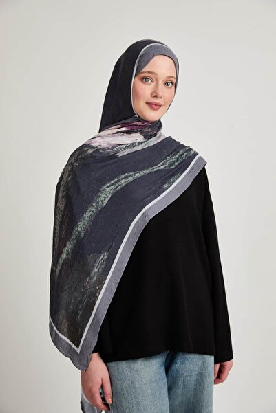 Modakaşmir Delta Pattern Liva Modal Shawl