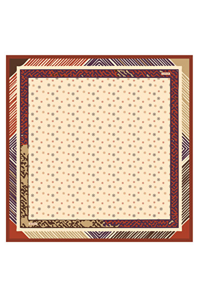 Arancia Tile 90X90 Silk Twill Scarf