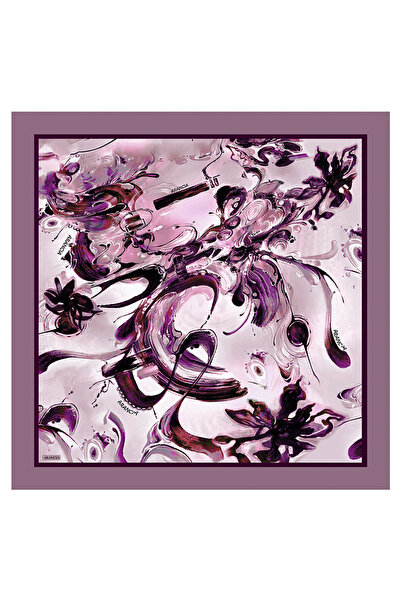 Arancia Purple 90X90 Silk Twill Scarf