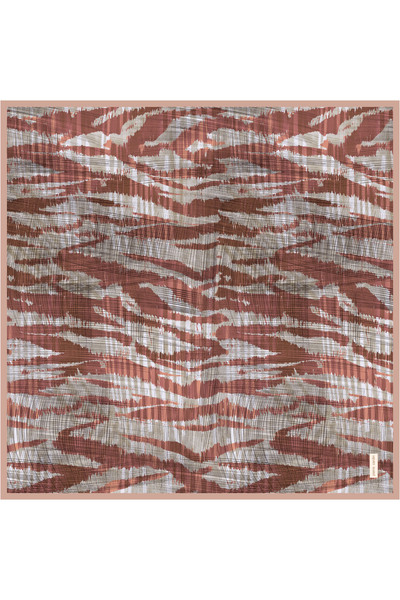 Pierre Cardin Orange 90X90 Silk Crepe Satin Scarf