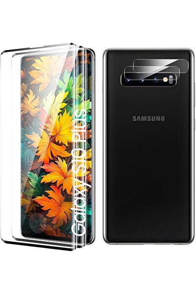 RWRW Screen Protector for Samsung Galaxy S10 Plus, Tempered Glass Protective ...