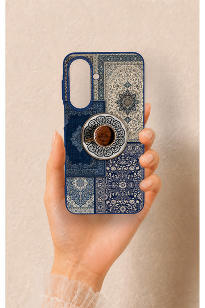Vip Case Samsung A27 Uyumlu Türk Kahvesi ve Kilim Desenli Silikon Kılıf
