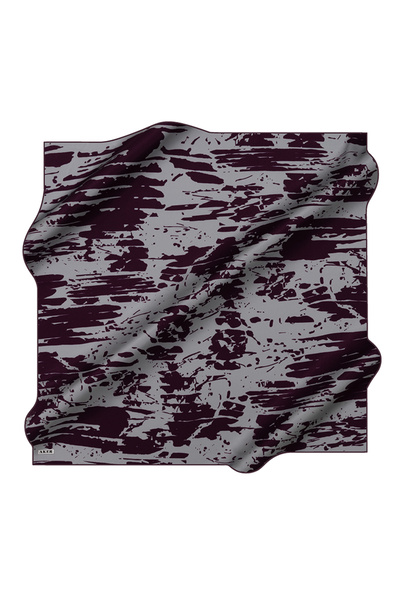 Aker Purple 90X90 Silk Twill Scarf