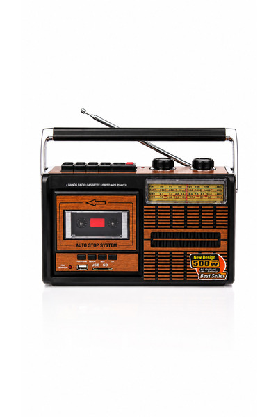 ULTRATEKNO FP-319BT Nostaljik Kaset Çalar Bluetooth USB SD Kart FM AM SW Rady...