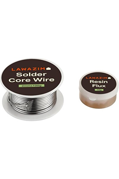 Lawazim Solder Core Wire -2mmx100g with 10g Resin- High Melting Point Brazing...