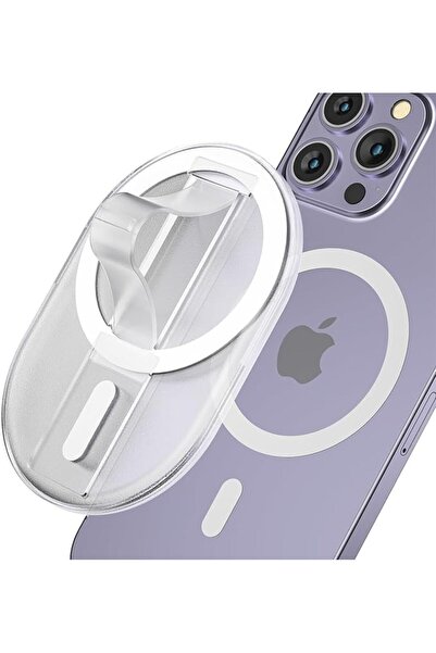 ALMEKAQUZ مقبض هاتف مغناطيسي للأصابع متوافق مع MagSafe، حامل هاتف مغناطيسي كح...