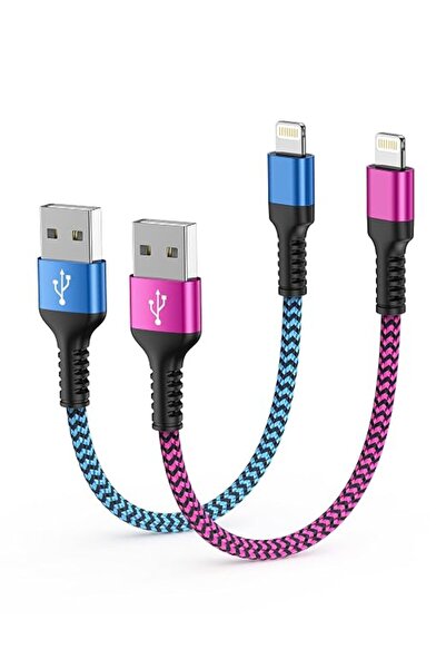 Haoano Short iPhone Charger Cord, 1FT/2Pcs USB A to Lightning Cable Fast Char...