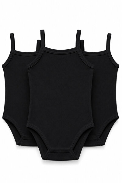 westicgiyim Girl's Thin Strap Snap-On Bodysuit 3-Pack Cotton Flexible Comfort...