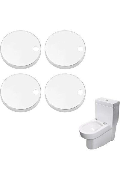 GENERAL 4 Pack Toilet Seat Hinge Cover 60mm Hinge Fixings Covers 304 Stainles...