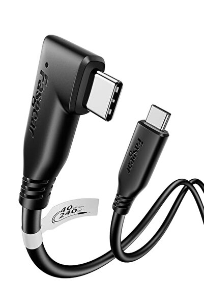 Fasgear كابل USB4 بسرعة 40 جيجابت في الثانية، من USB C إلى USB C، شحن سريع 24...